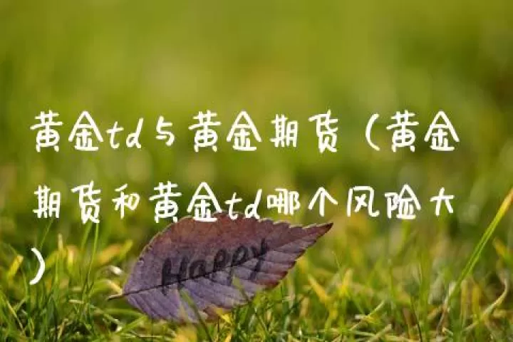 期货黄金和黄金td哪个好一点(黄金期货黄金td区别)_期货开户_第1张_期货投资网 期货黄金和黄金td哪个好一点(黄金期货黄金td区别)_https://www.cqckcrrc.com_期货开户_第1张
