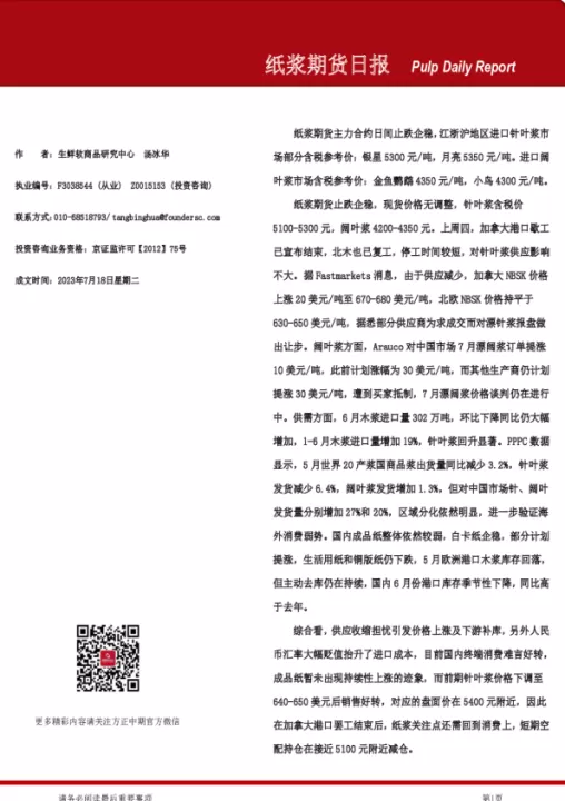 纸浆期货涨跌与什么有关(纸浆期货和什么品种涨跌有关联)_期货交易所_第1张_期货投资网 纸浆期货涨跌与什么有关(纸浆期货和什么品种涨跌有关联)_https://www.cqckcrrc.com_期货交易所_第1张