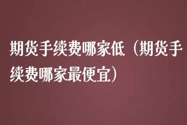 支点期货最低消费(最低期货手续费)_https://www.cqckcrrc.com_期货开户_第1张