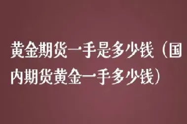 上海黄金期货的一手是什么意思(期货的黄金一手是什么意思)_https://www.cqckcrrc.com_财经直播室_第1张
