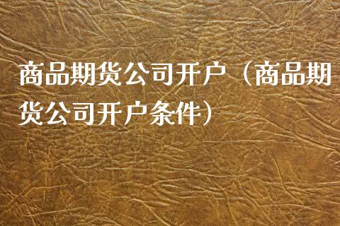 商品期货公司开户(商品期货公司开户条件)_国际期货_第1张_期货投资网 商品期货公司开户(商品期货公司开户条件)_https://www.cqckcrrc.com_国际期货_第1张