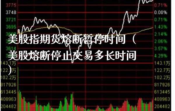 美股指期货熔断暂停时间（美股熔断停止交易多长时间）_https://www.cqckcrrc.com_纳指直播_第1张