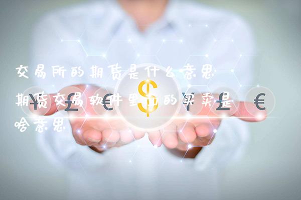 交易所的期货是什么意思 期货交易软件里面的买卖是啥意思_https://www.cqckcrrc.com_纳指直播_第1张