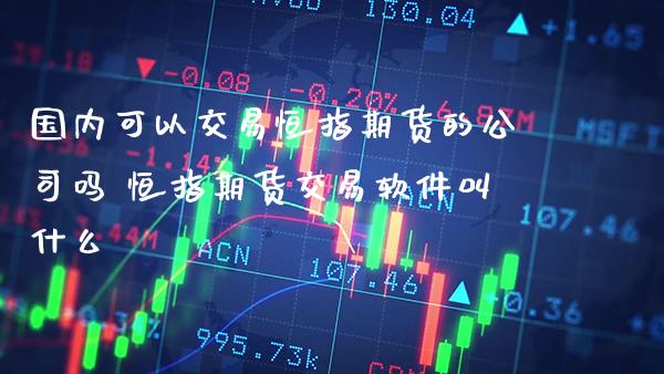 国内可以交易恒指期货的公司吗 恒指期货交易软件叫什么_https://www.cqckcrrc.com_纳指直播_第1张