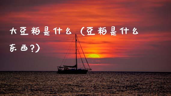 大豆粕是什么(豆粕是什么东西?)_原油期货_第1张_期货投资网 大豆粕是什么(豆粕是什么东西?)_https://www.cqckcrrc.com_原油期货_第1张