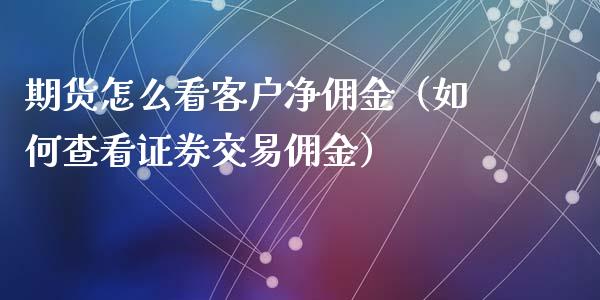 期货怎么看客户净佣金(如何查看证券交易佣金)_期货开户_第1张_期货投资网 期货怎么看客户净佣金(如何查看证券交易佣金)_https://www.cqckcrrc.com_期货开户_第1张