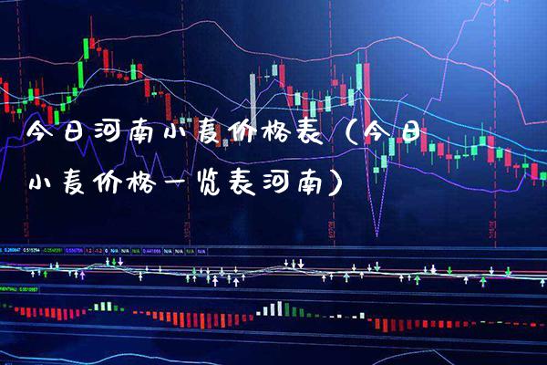 今日河南小麦价格表（今日小麦价格一览表河南）_https://www.cqckcrrc.com_纳指直播_第1张