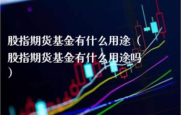 股指期货基金有什么用途（股指期货基金有什么用途吗）_https://www.cqckcrrc.com_期货行情_第1张