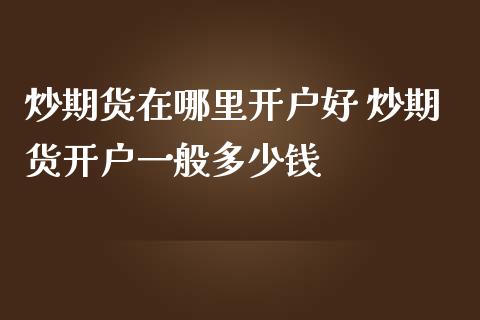 炒期货在哪里开户好 炒期货开户一般多少钱_恒生指数_第1张_期货投资网 炒期货在哪里开户好 炒期货开户一般多少钱_https://www.cqckcrrc.com_恒生指数_第1张