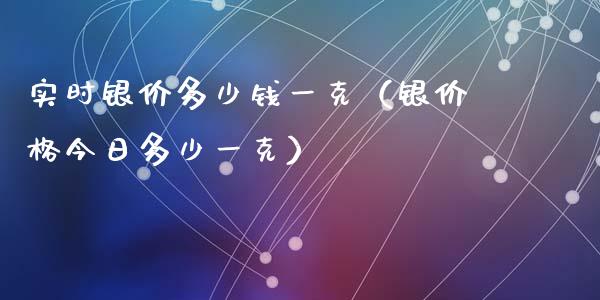 实时银价多少钱一克(银价格今日多少一克)_纳指直播_第1张_期货投资网 实时银价多少钱一克(银价格今日多少一克)_https://www.cqckcrrc.com_纳指直播_第1张