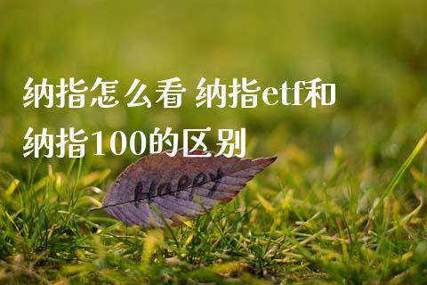 纳指怎么看 纳指etf和纳指100的区别_纳指直播_第1张_期货投资网 纳指怎么看 纳指etf和纳指100的区别_https://www.cqckcrrc.com_纳指直播_第1张