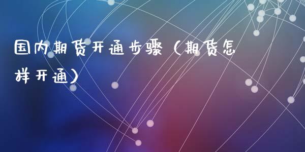 国内期货开通步骤(期货怎样开通)_国际期货_第1张_期货投资网 国内期货开通步骤(期货怎样开通)_https://www.cqckcrrc.com_国际期货_第1张