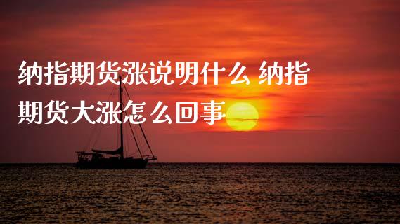 纳指期货涨说明什么 纳指期货大涨怎么回事_纳指直播_第1张_期货投资网 纳指期货涨说明什么 纳指期货大涨怎么回事_https://www.cqckcrrc.com_纳指直播_第1张