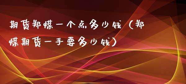 期货郑煤一个点多少钱（郑煤期货一手要多少钱）_https://www.cqckcrrc.com_期货开户_第1张