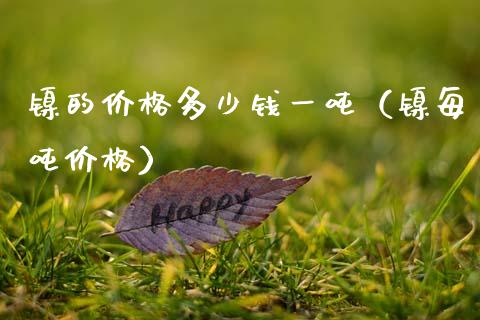 镍的价格多少钱一吨(镍每吨价格)_恒生指数_第1张_期货投资网 镍的价格多少钱一吨(镍每吨价格)_https://www.cqckcrrc.com_恒生指数_第1张