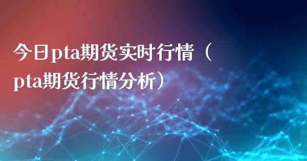 今日pta期货实时行情（pta期货行情分析）_https://www.cqckcrrc.com_财经要闻_第1张