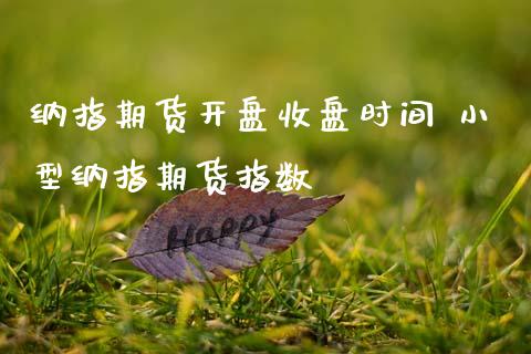 纳指期货**收盘时间 小型纳指期货指数_https://www.cqckcrrc.com_纳指直播_第1张