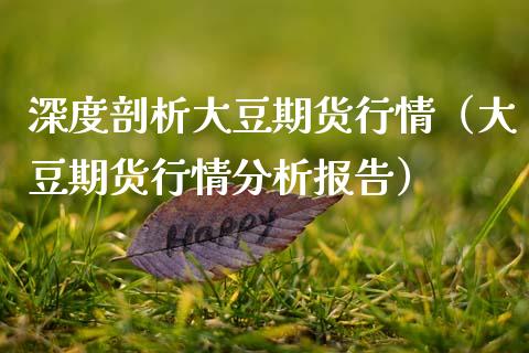 深度剖析大豆期货行情(大豆期货行情分析报告)_基金理财_第1张_期货投资网 深度剖析大豆期货行情(大豆期货行情分析报告)_https://www.cqckcrrc.com_基金理财_第1张