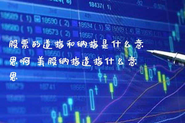 股票的道指和纳指是什么意思啊 美股纳指道指什么意思_https://www.cqckcrrc.com_纳指直播_第1张
