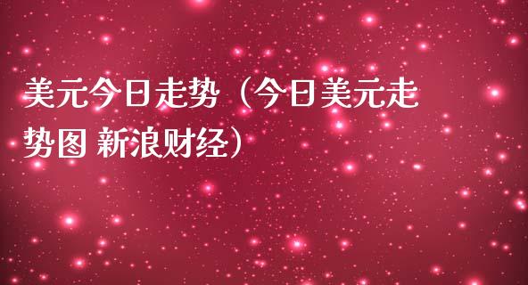 美元今日走势（今日美元走势图 新浪财经）_https://www.cqckcrrc.com_道指直播_第1张