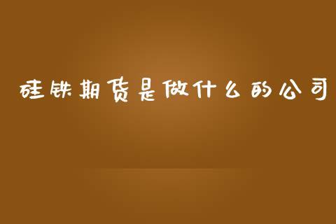 硅铁期货是做什么的公司_原油期货_第1张_期货投资网 硅铁期货是做什么的公司_https://www.cqckcrrc.com_原油期货_第1张