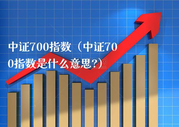 中证700指数(中证700指数是什么意思?)_原油期货_第1张_期货投资网 中证700指数(中证700指数是什么意思?)_https://www.cqckcrrc.com_原油期货_第1张