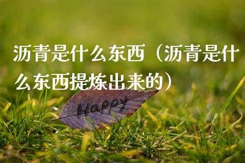 沥青是什么东西(沥青是什么东西提炼出来的)_原油期货_第1张_期货投资网 沥青是什么东西(沥青是什么东西提炼出来的)_https://www.cqckcrrc.com_原油期货_第1张