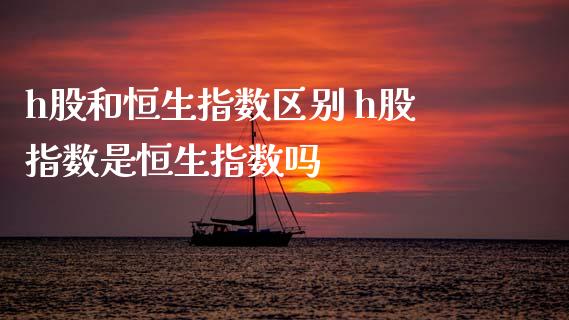 h股和恒生指数区别 h股指数是恒生指数吗_https://www.cqckcrrc.com_恒生指数_第1张