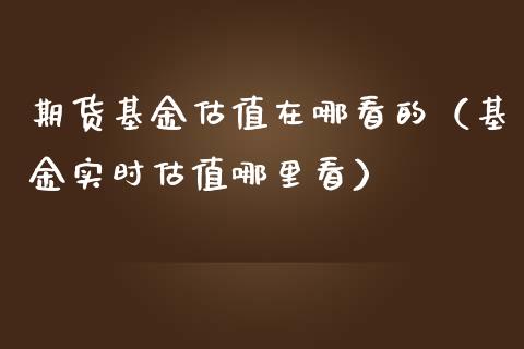 期货基金估值在哪看的(基金实时估值哪里看)_纳指直播_第1张_期货投资网 期货基金估值在哪看的(基金实时估值哪里看)_https://www.cqckcrrc.com_纳指直播_第1张
