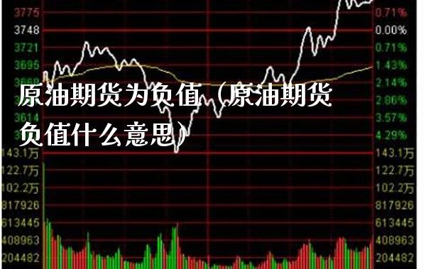 原油期货为负值（原油期货负值什么意思）_https://www.cqckcrrc.com_原油期货_第1张
