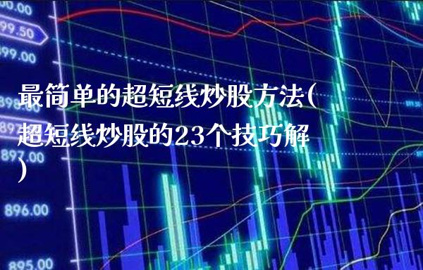 最简单的超短线炒股方法(超短线炒股的23个技巧解)_原油期货_第1张_期货投资网 最简单的超短线炒股方法(超短线炒股的23个技巧解)_https://www.cqckcrrc.com_原油期货_第1张