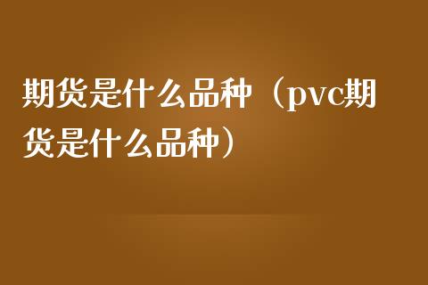 期货是什么品种(pvc期货是什么品种)_原油期货_第1张_期货投资网 期货是什么品种(pvc期货是什么品种)_https://www.cqckcrrc.com_原油期货_第1张