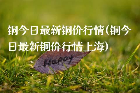 铜今日最新铜价行情(铜今日最新铜价行情上海)_https://www.cqckcrrc.com_原油期货_第1张