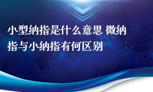 小型纳指是什么意思 微纳指与小纳指有何区别_纳指直播_第1张_期货投资网 小型纳指是什么意思 微纳指与小纳指有何区别_https://www.cqckcrrc.com_纳指直播_第1张