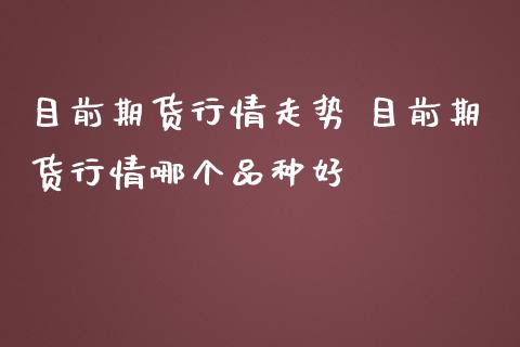 目前期货行情走势 目前期货行情哪个品种好_https://www.cqckcrrc.com_道指直播_第1张