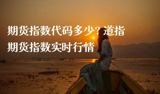 期货指数代码多少? 道指期货指数实时行情_https://www.cqckcrrc.com_道指直播_第1张