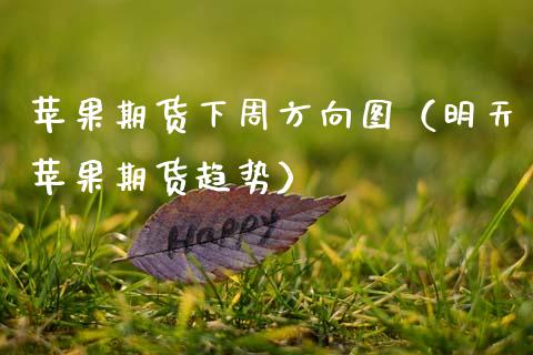 苹果期货下周方向图（明天苹果期货趋势）_https://www.cqckcrrc.com_期货理财_第1张